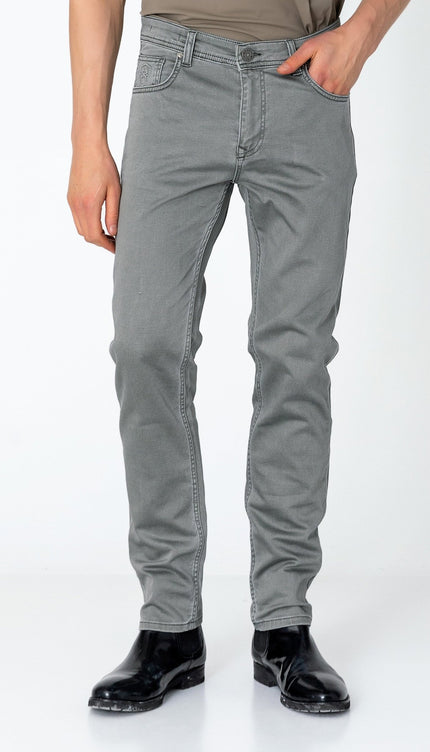 Super Soft 5-pocket Style Pants - Grey - Ron Tomson