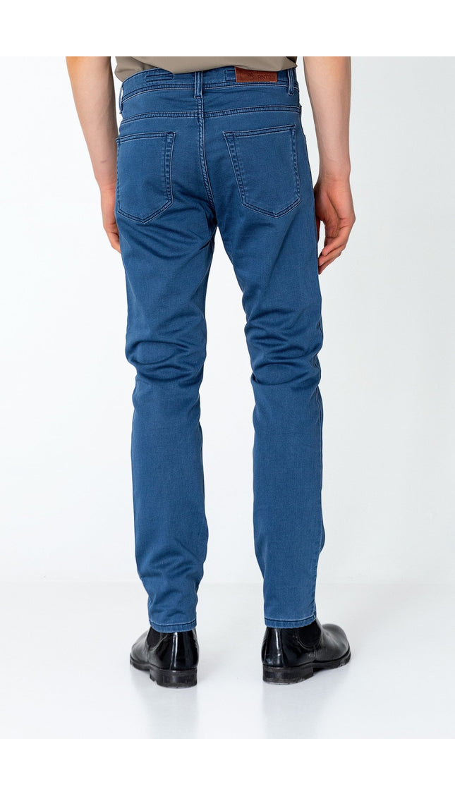 Super Soft 5-pocket Style Pants - Indigo - Ron Tomson