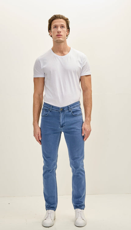 Super Soft 5 - pocket Style Pants - Indigo - Ron Tomson