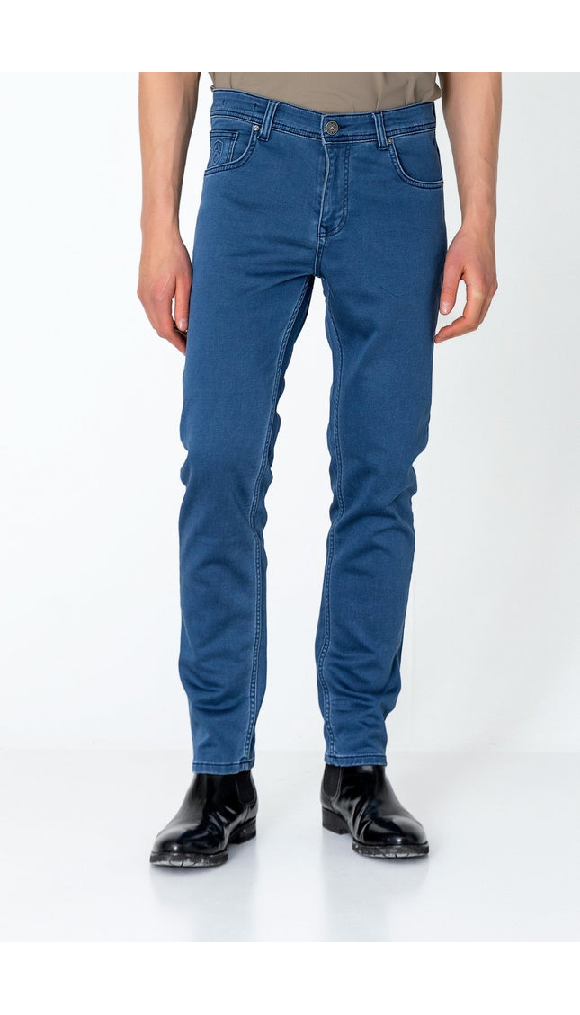 Super Soft 5-pocket Style Pants - Indigo - Ron Tomson