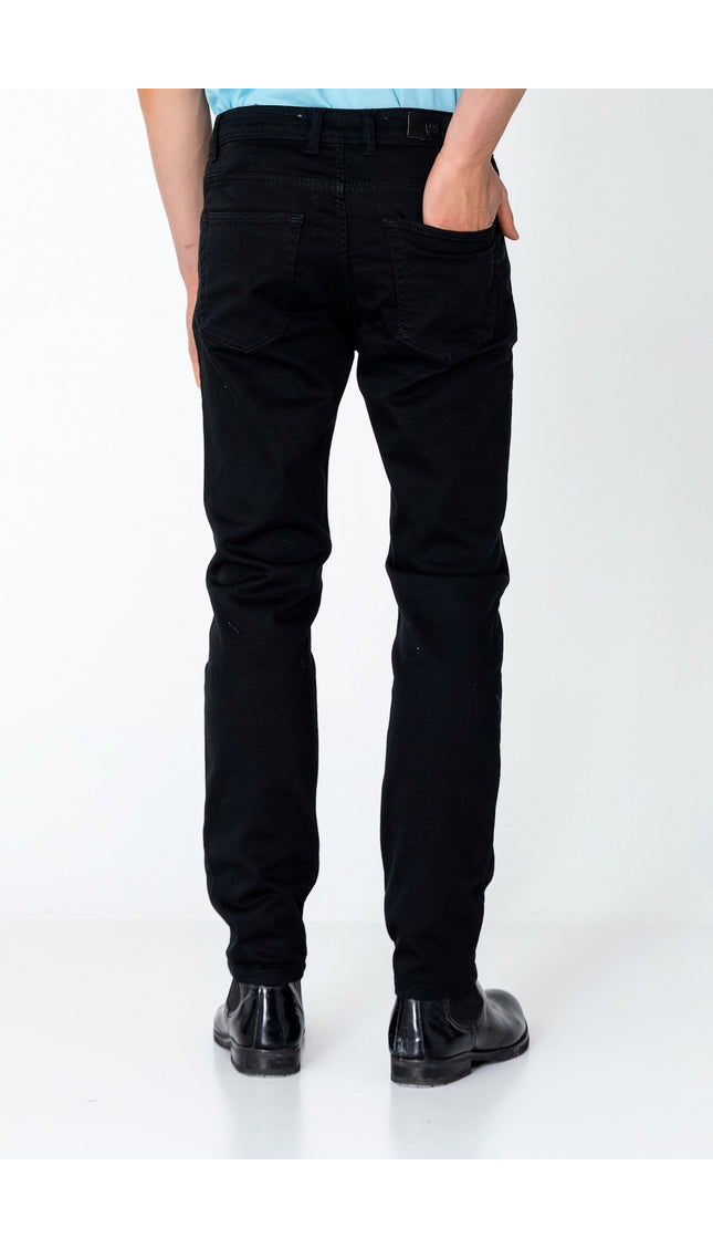 Super Soft 5-pocket Style Pants - Jet Black - Ron Tomson
