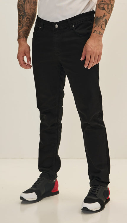 Super Soft 5 - pocket Style Pants - Jet Black - Ron Tomson