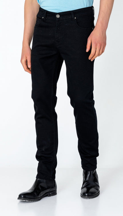 Super Soft 5-pocket Style Pants - Jet Black - Ron Tomson