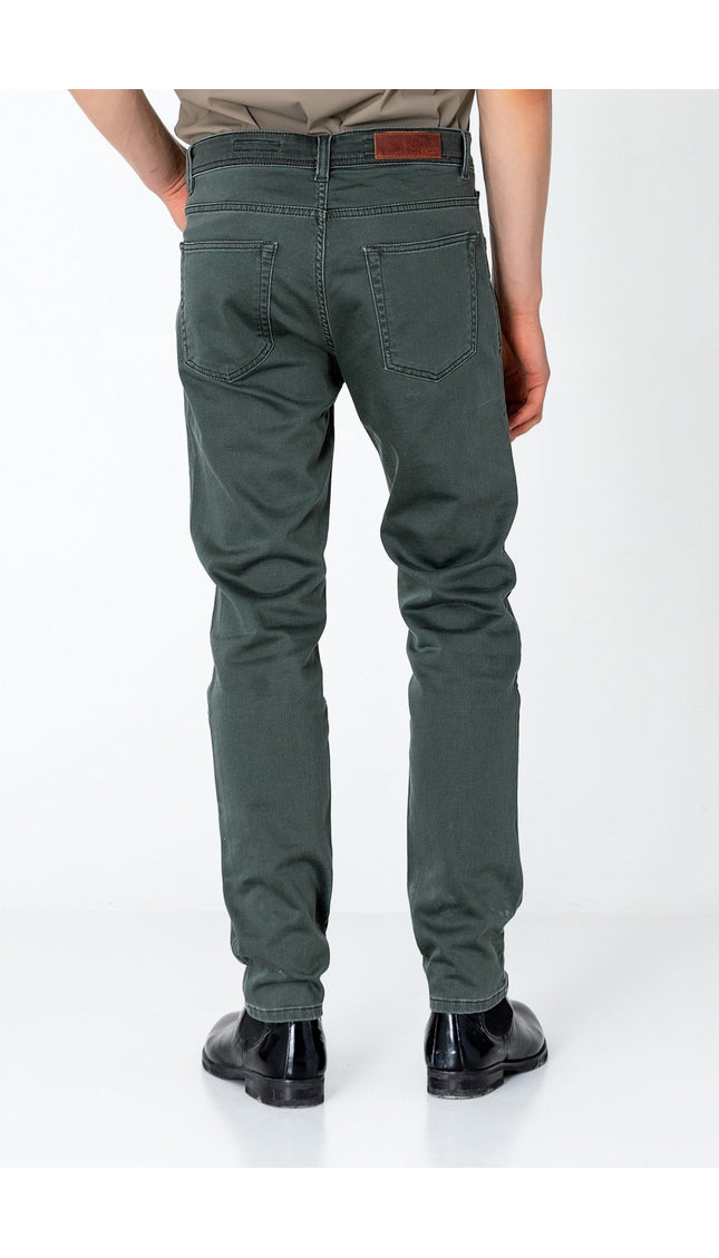 Super Soft 5-pocket Style Pants - Khaki - Ron Tomson