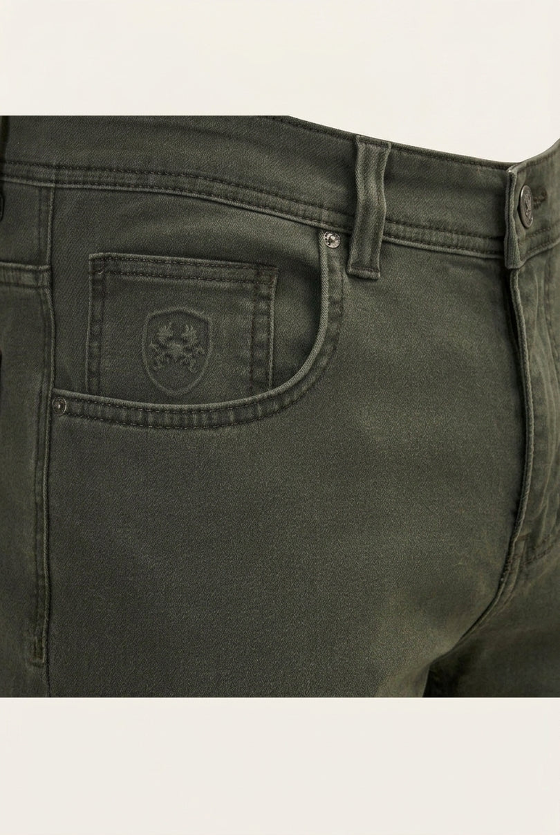 Super Soft 5-pocket Style Pants - Khaki - Detail