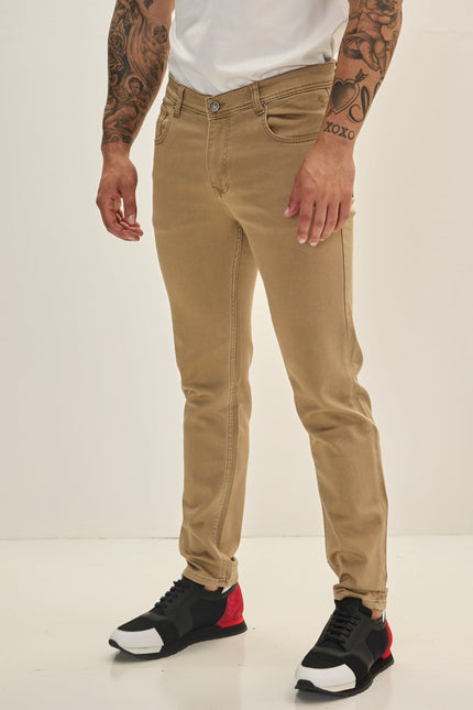 Super Soft 5 - pocket Style Pants - Milk Brown - Ron Tomson