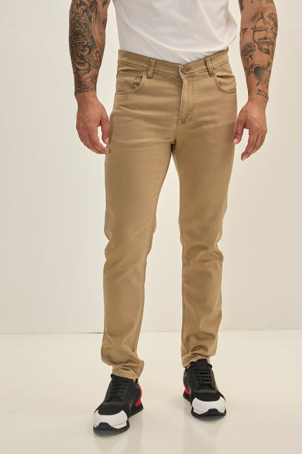 Super Soft 5 - pocket Style Pants - Milk Brown - Ron Tomson