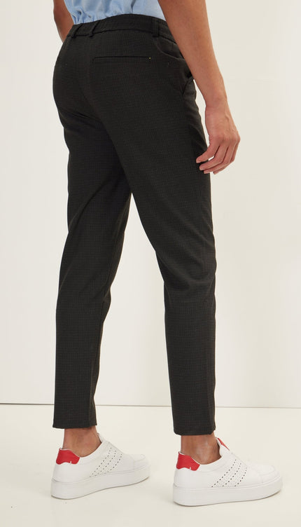 Tailored fit knit trousers - Black - Ron Tomson