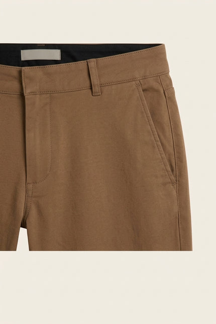 Tapered Casual Wear Pants - Camel - Detail