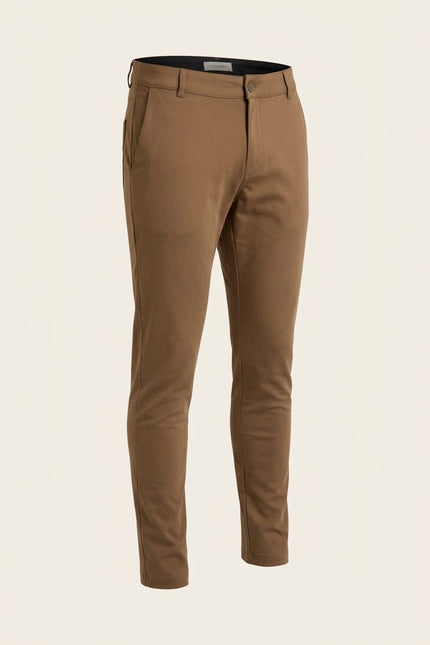 Tapered Casual Wear Pants - Camel - Front