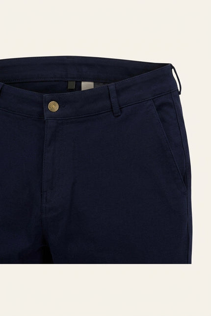 Tapered Casual Wear Pants - Navy - Detail