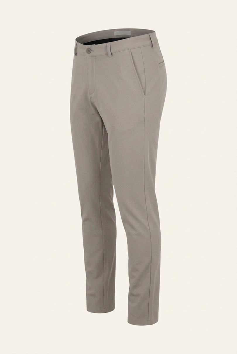 Tapered Casual Wear Pants - Sand - Side