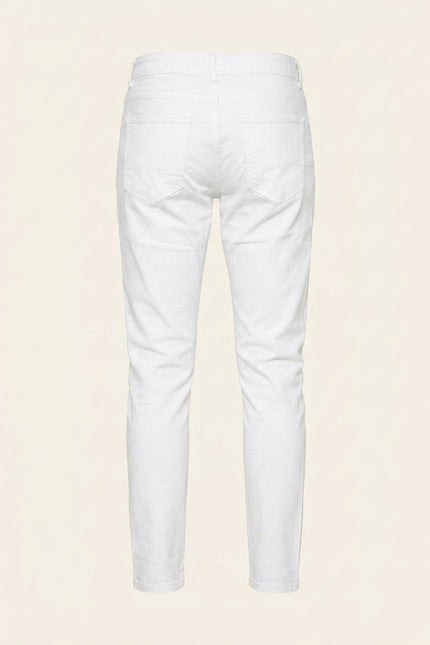 Tapered Jeans - White - Back