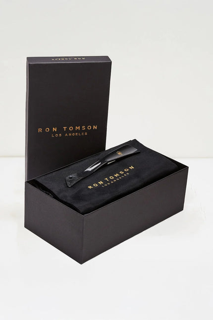 Tassels Formal Leather Loafer - Black Suede - Ron Tomson