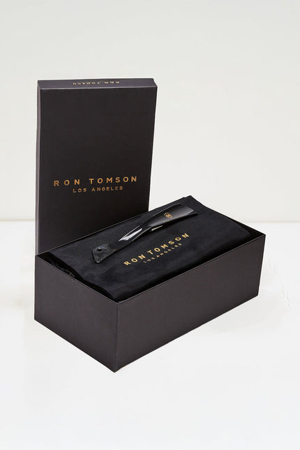 The Crystal Jewel Formal Leather Loafer - Black Patent - Ron Tomson