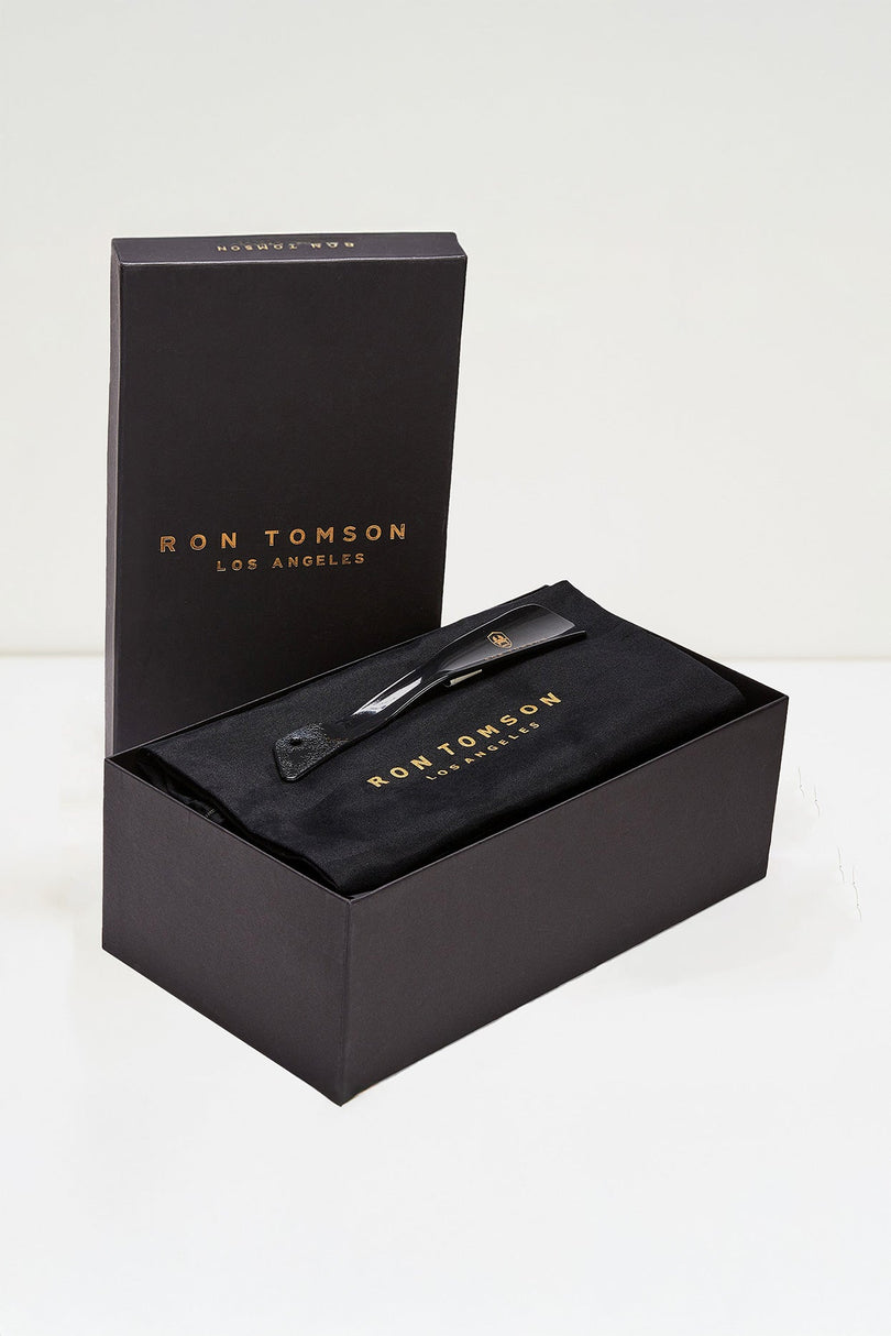 The Crystal Jewel Formal Leather Loafer - Black Patent - Ron Tomson