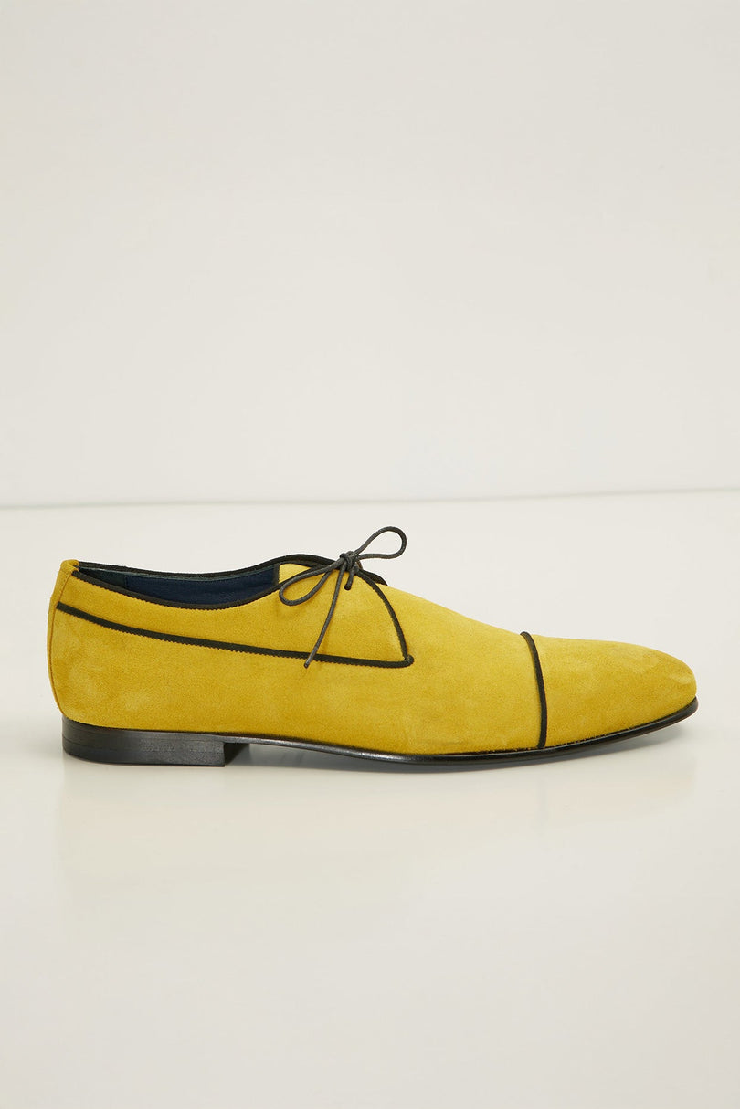 The Formal Leather Cap Toe Derby Shoes