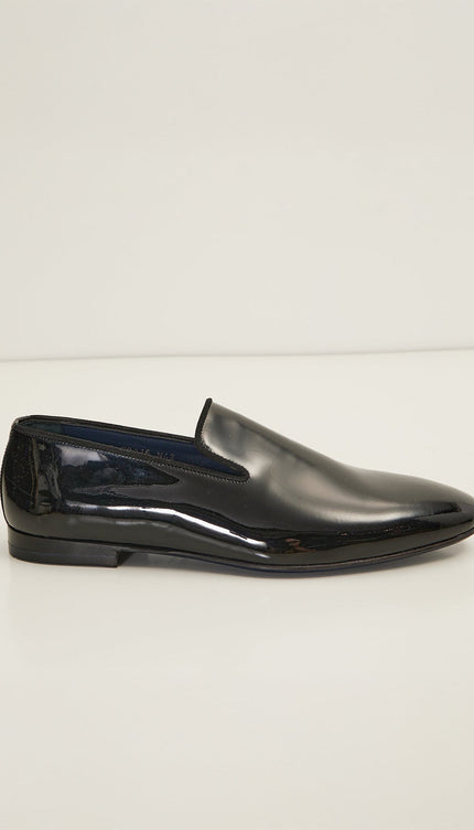 The Formal Leather Loafer - Black Patent - Ron Tomson