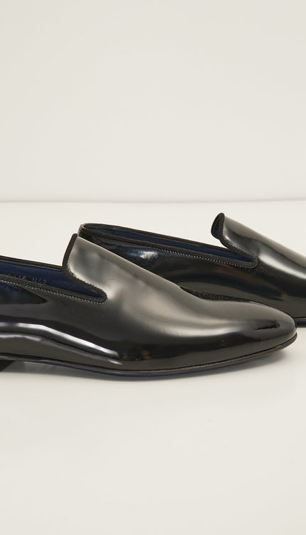 The Formal Leather Loafer - Black Patent - Ron Tomson