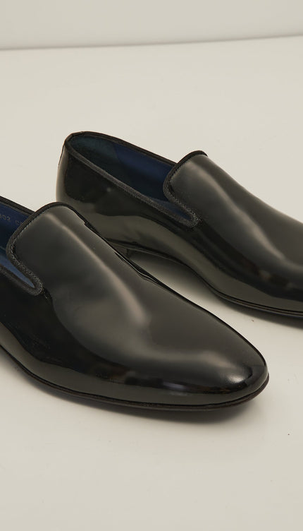 The Formal Leather Loafer - Black Patent - Ron Tomson