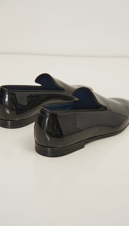 The Formal Leather Loafer - Black Patent - Ron Tomson