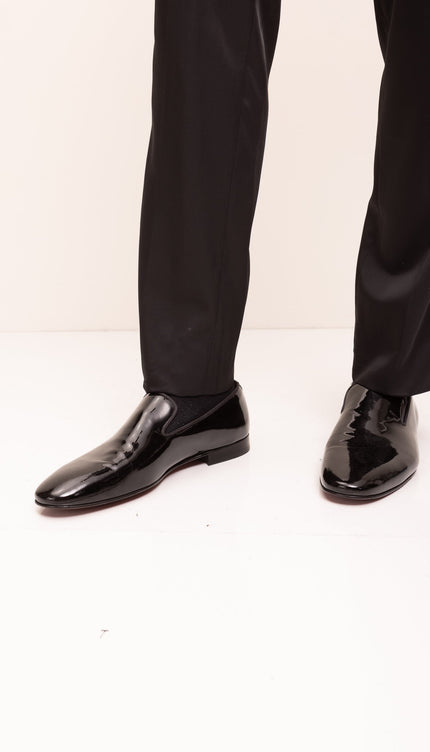 The Formal Leather Loafer - Black Patent - Ron Tomson