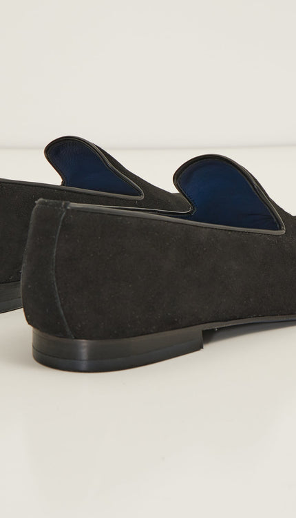 The Formal Leather Loafer - Black Suede - Ron Tomson