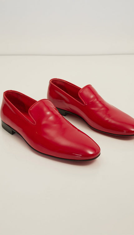 The Formal Leather Loafer - Red Patent - Ron Tomson