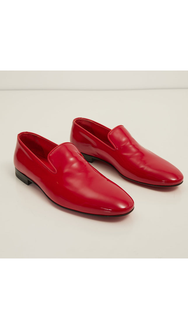 The Formal Leather Loafer - Red Patent - Ron Tomson