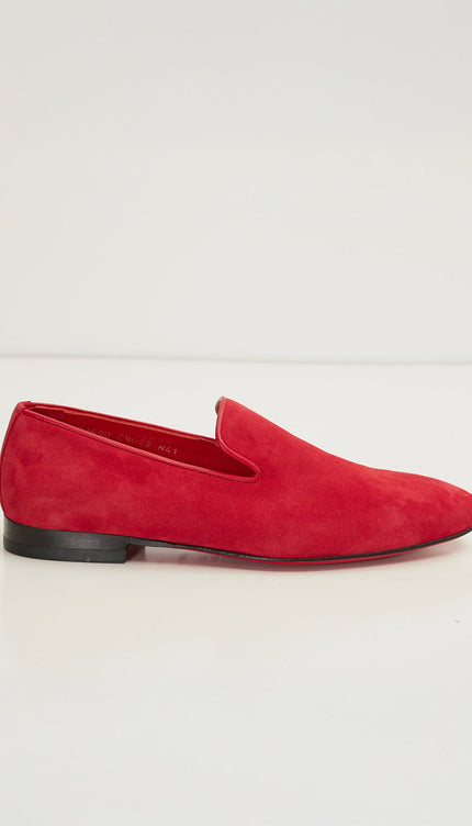 The Formal Leather Loafer - Red Suede - Ron Tomson