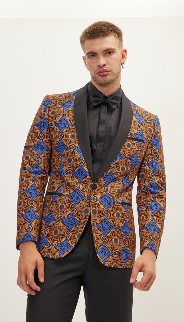 The Tribal Shawl Lapel Tuxedo Jacket - Camel - Ron Tomson