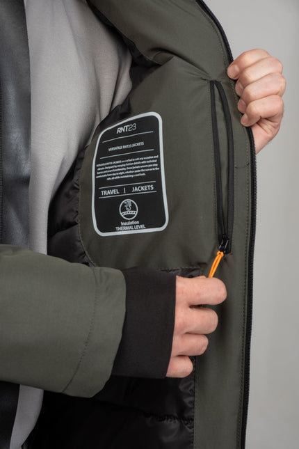 Traveler's Thermal Winter Coat - Khaki - Ron Tomson