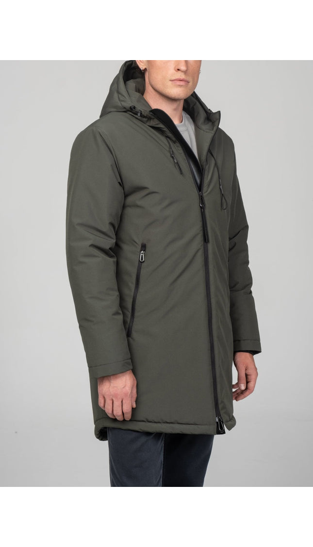 Traveler's Thermal Winter Coat - Khaki - Ron Tomson