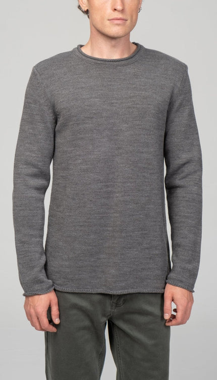 Tube Soft Pullover Sweater - Anthracite - Ron Tomson