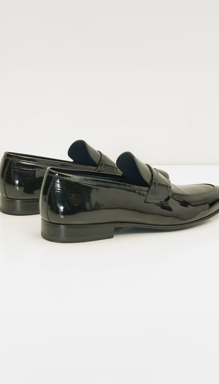 Tuxedo Patent Loafer - Black - Ron Tomson