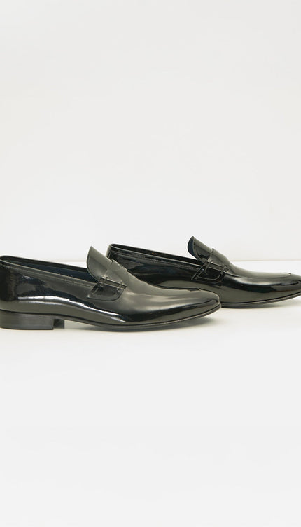 Tuxedo Patent Loafer - Black - Ron Tomson