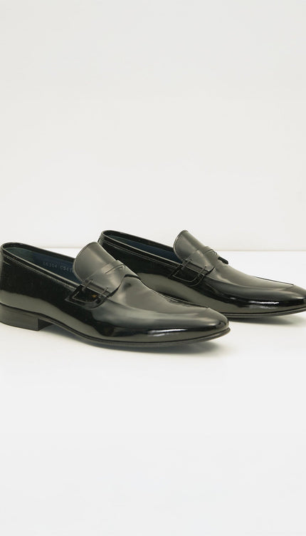 Tuxedo Patent Loafer - Black - Ron Tomson