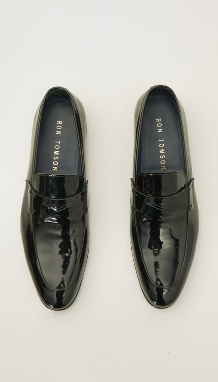 Tuxedo Patent Loafer - Black - Ron Tomson