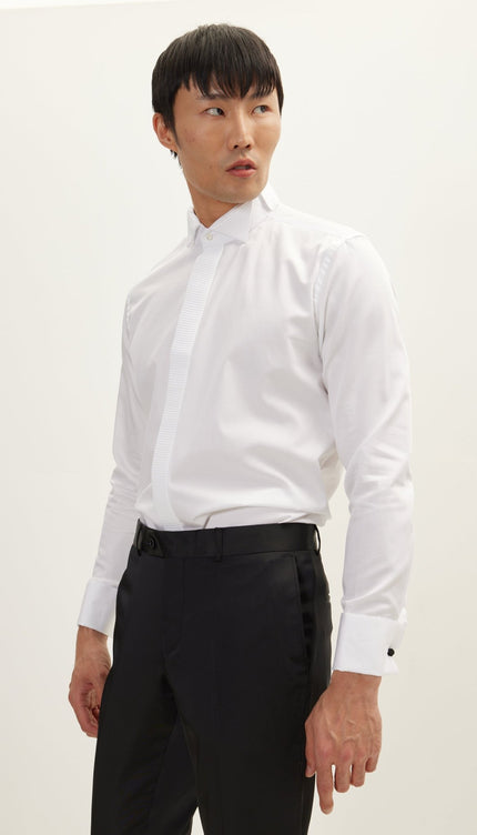 Tuxedo Shirt - White - Ron Tomson