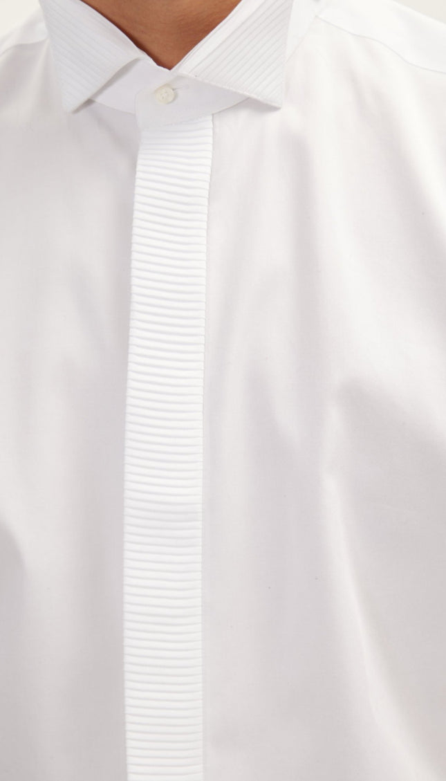 Tuxedo Shirt - White - Ron Tomson
