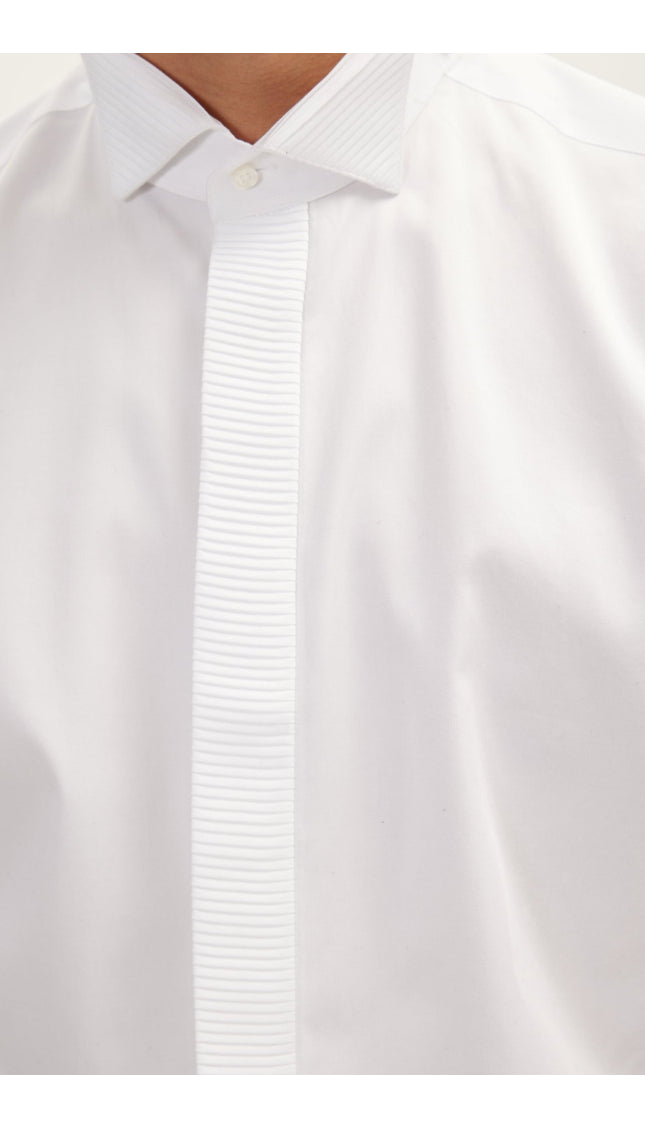 Tuxedo Shirt - White - Ron Tomson