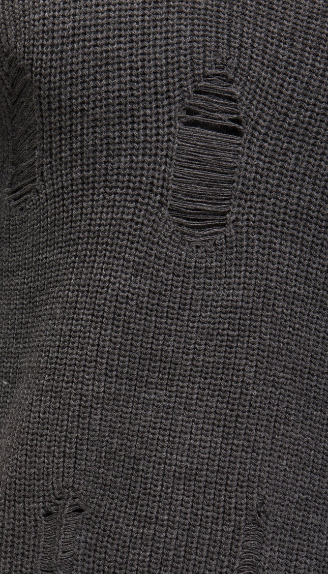 Two Piece Distorted Sweater - Anthracite - Ron Tomson