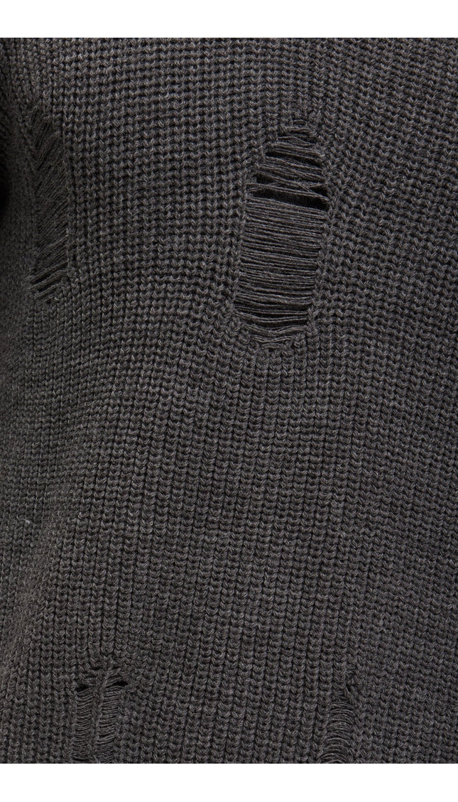 Two Piece Distorted Sweater - Anthracite - Ron Tomson