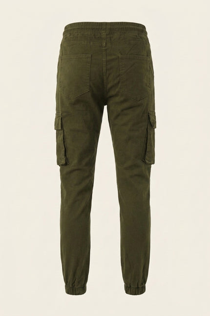 Utility Cargo Pants - Olive Green - Back