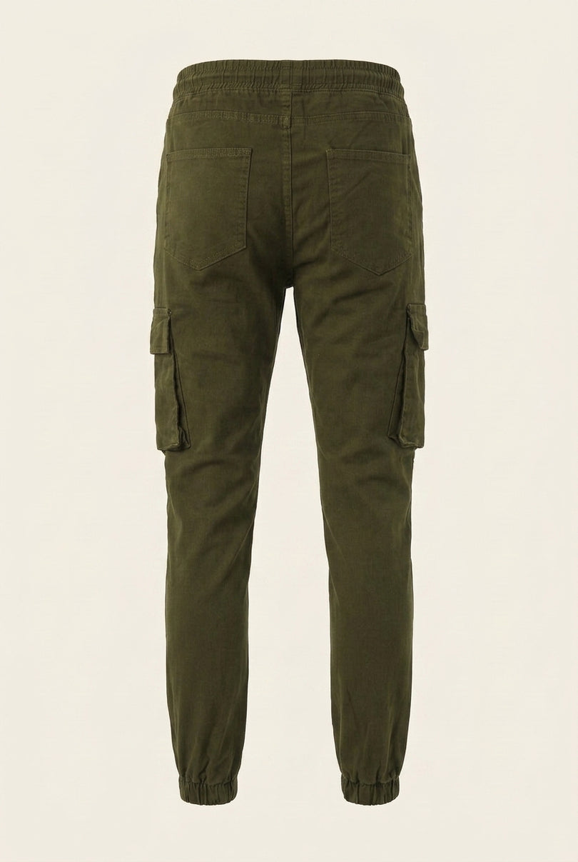 Utility Cargo Pants - Olive Green - Back