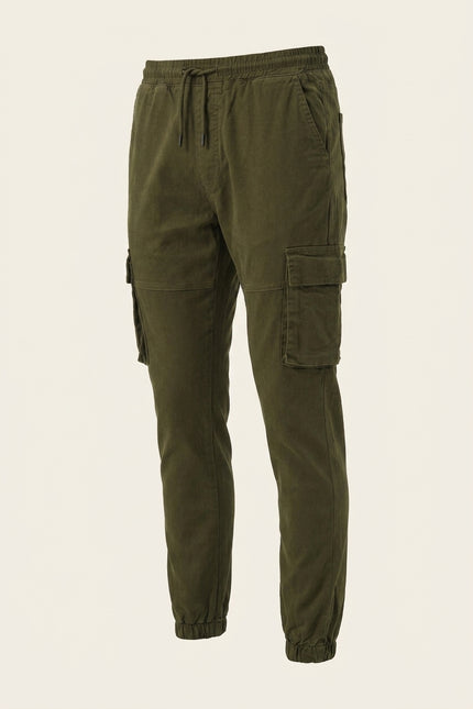 Utility Cargo Pants - Olive Green - Front