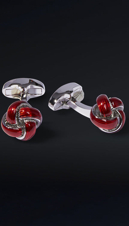 Valentine Loom Stainless Steel Cufflinks - Ron Tomson