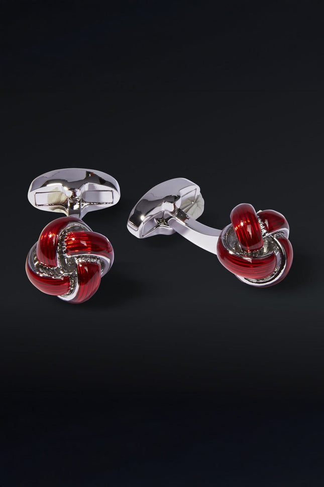 Valentine Loom Stainless Steel Cufflinks - Ron Tomson