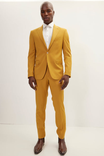 Vitale Super 110S Merino Wool Single Breasted Suit - Citrus - Ron Tomson