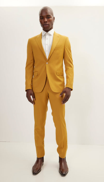 Vitale Super 110S Merino Wool Single Breasted Suit - Citrus - Ron Tomson